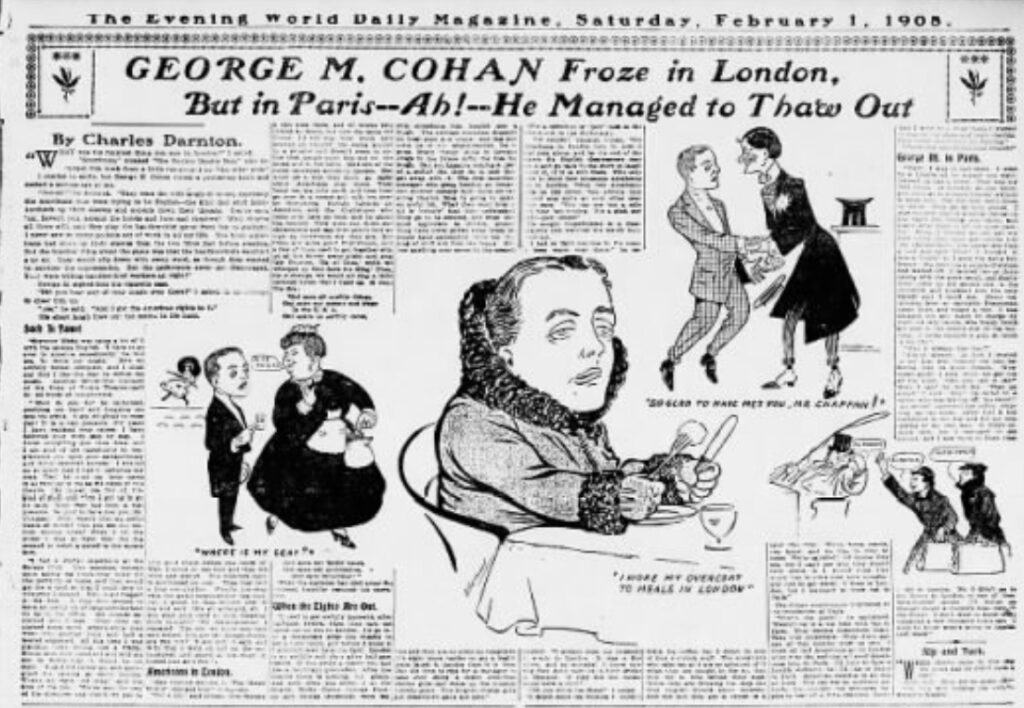 George M. Cohan interview