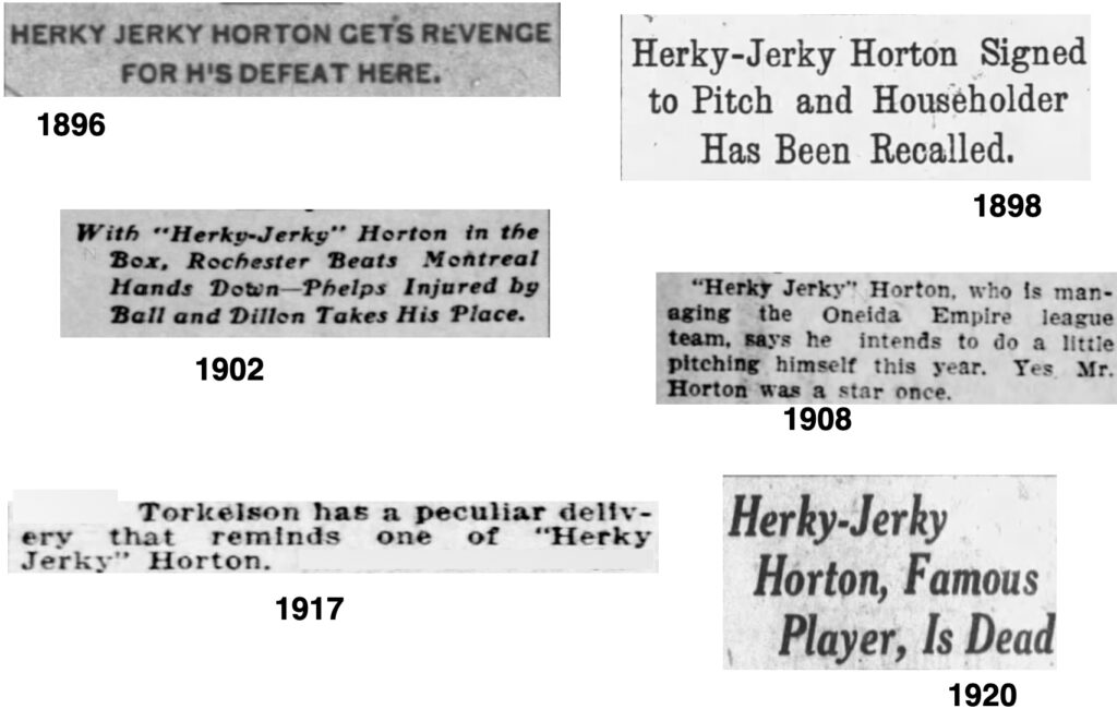 News clips about Herky Jerky Horton