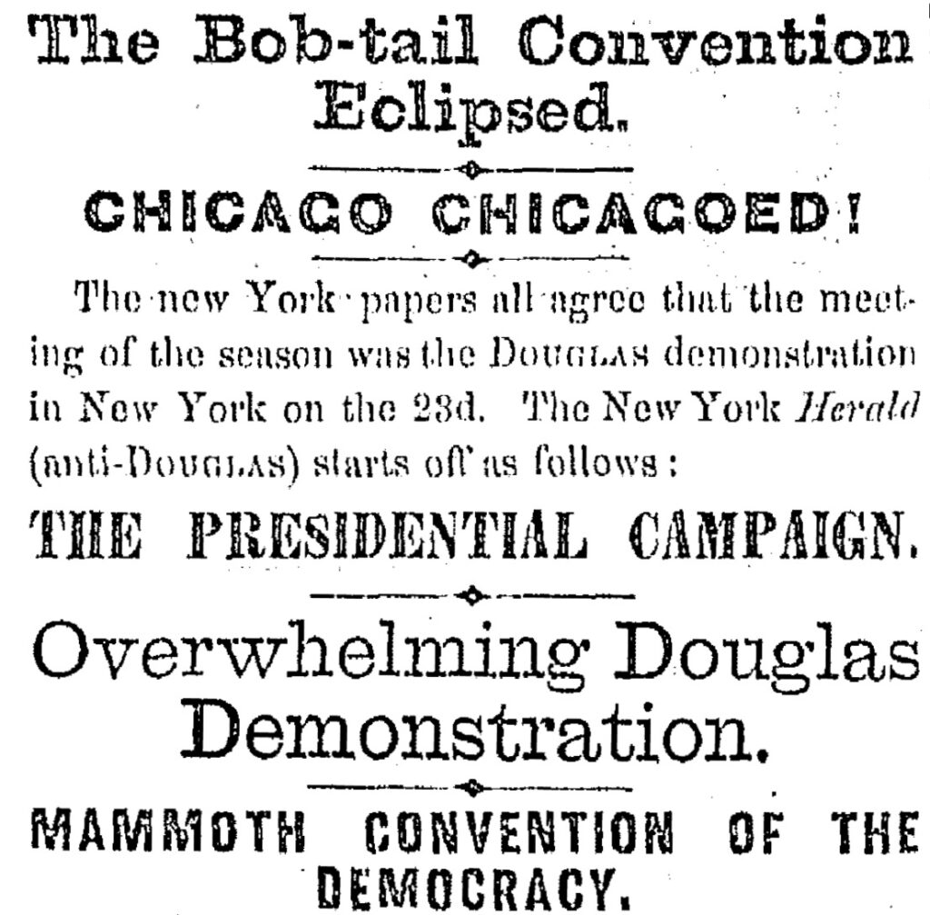 "The Bob-tail Convention Eclipsed. Chicago Chicagoed!"